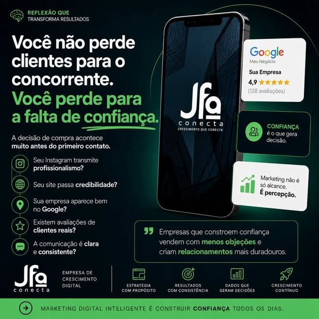 Você não perde clientes para o concorrente, perde para a falta de confiança
